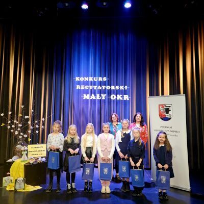 Laureaci Konkursu Recytatorskiego Maly OKR klasy1-3